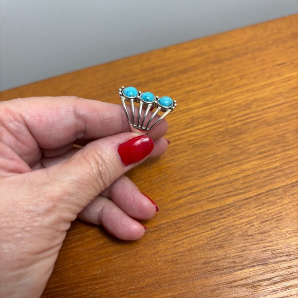 New Turquoise and Sterling Silver Ring - Picture 9 of 13